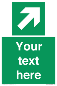 Custom Arrow Top Right Sign